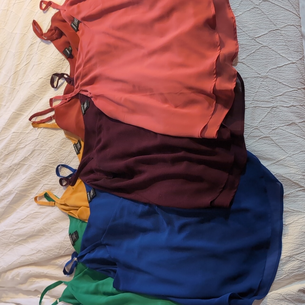 Lot of 6 Torrid Tank Tops in Various Colors